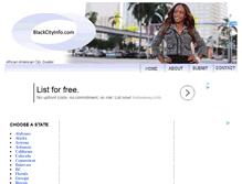 Tablet Screenshot of blackcityinfo.com